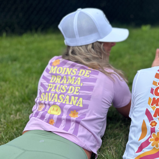 Crop Top «Moins de drama, plus de savasana»