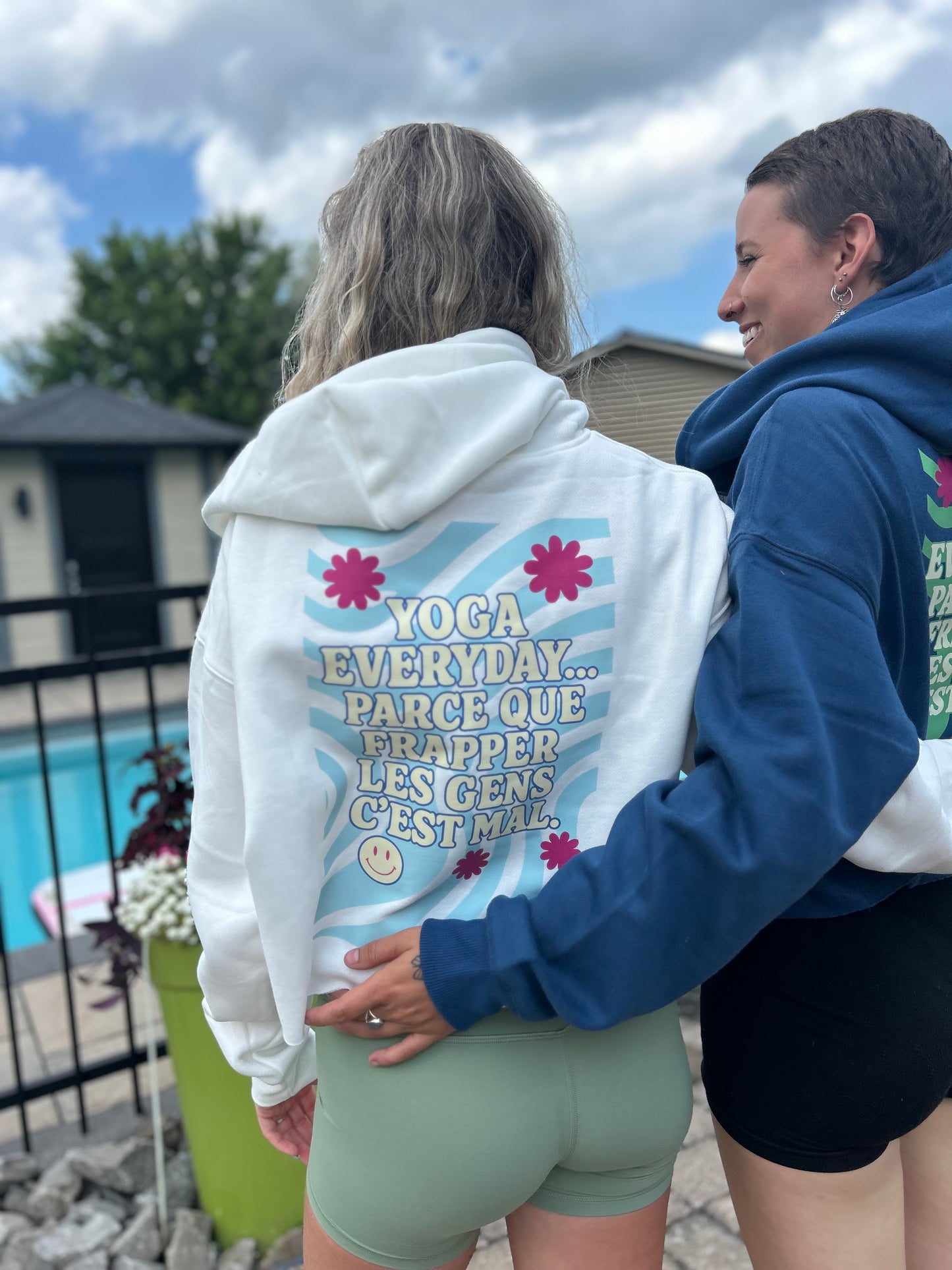 Hoodie «Frapper les gens c'est mal»