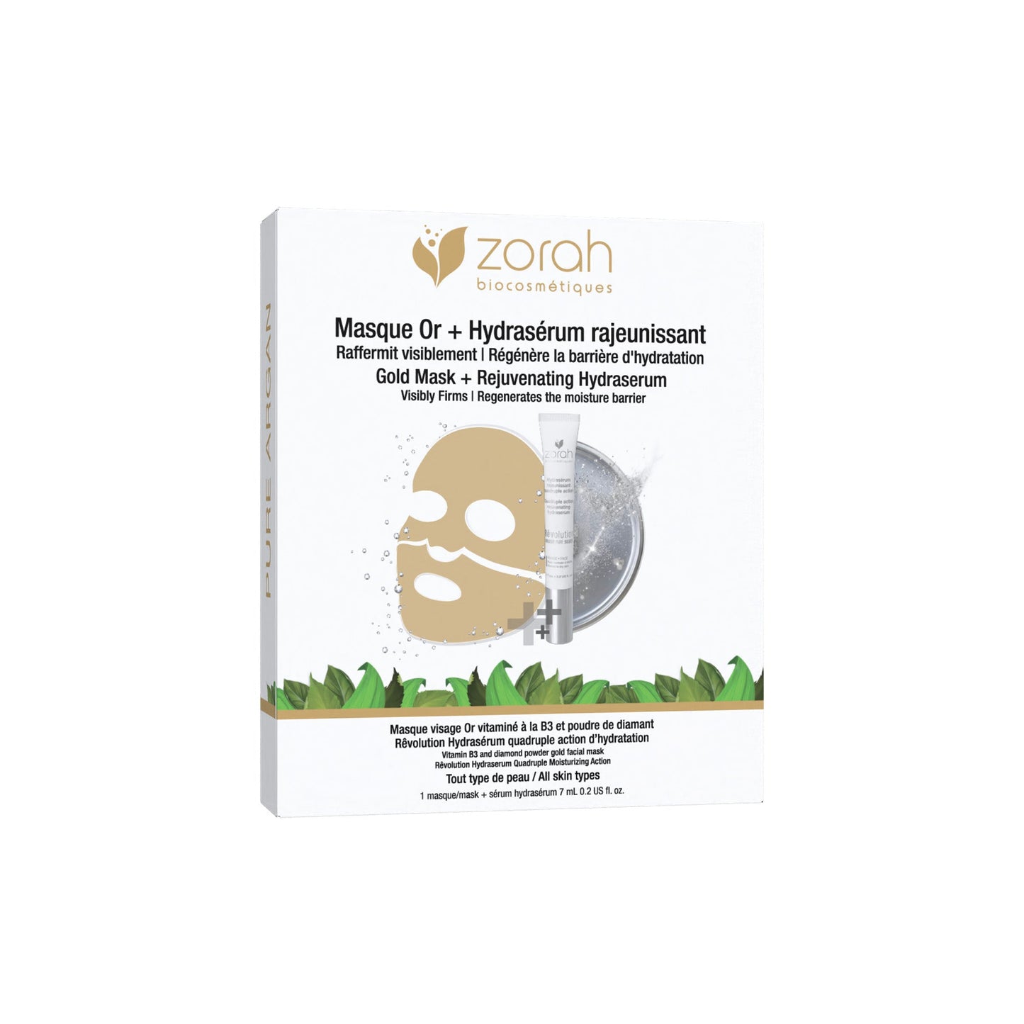 Gold Fusion Face Mask + Rêvolution Hydraserum Set
